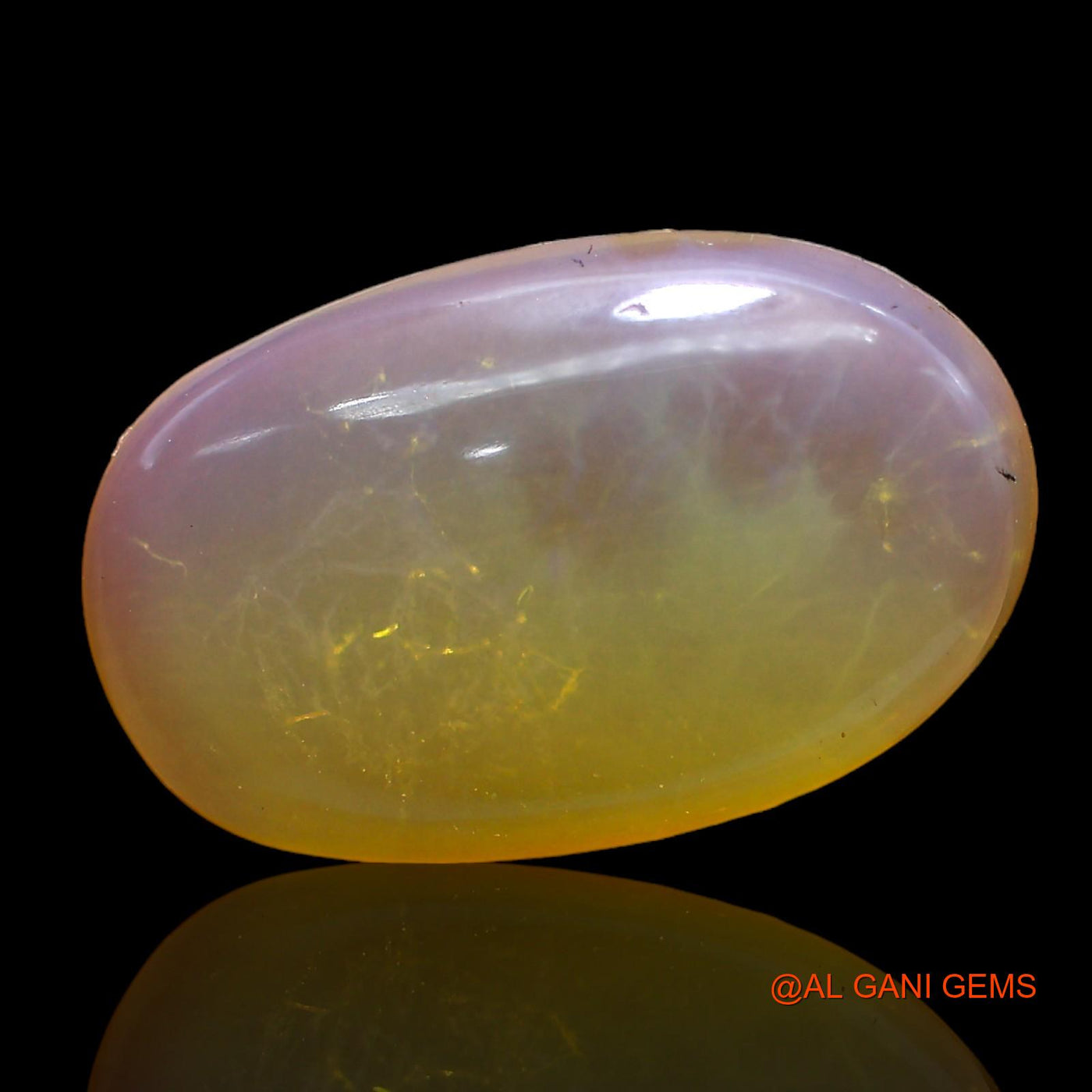 Natural Untreated Fire Opal Loose Gemstone Oval Cabochon From Australia 9.00 Cts 20x13x5 mm AC-266