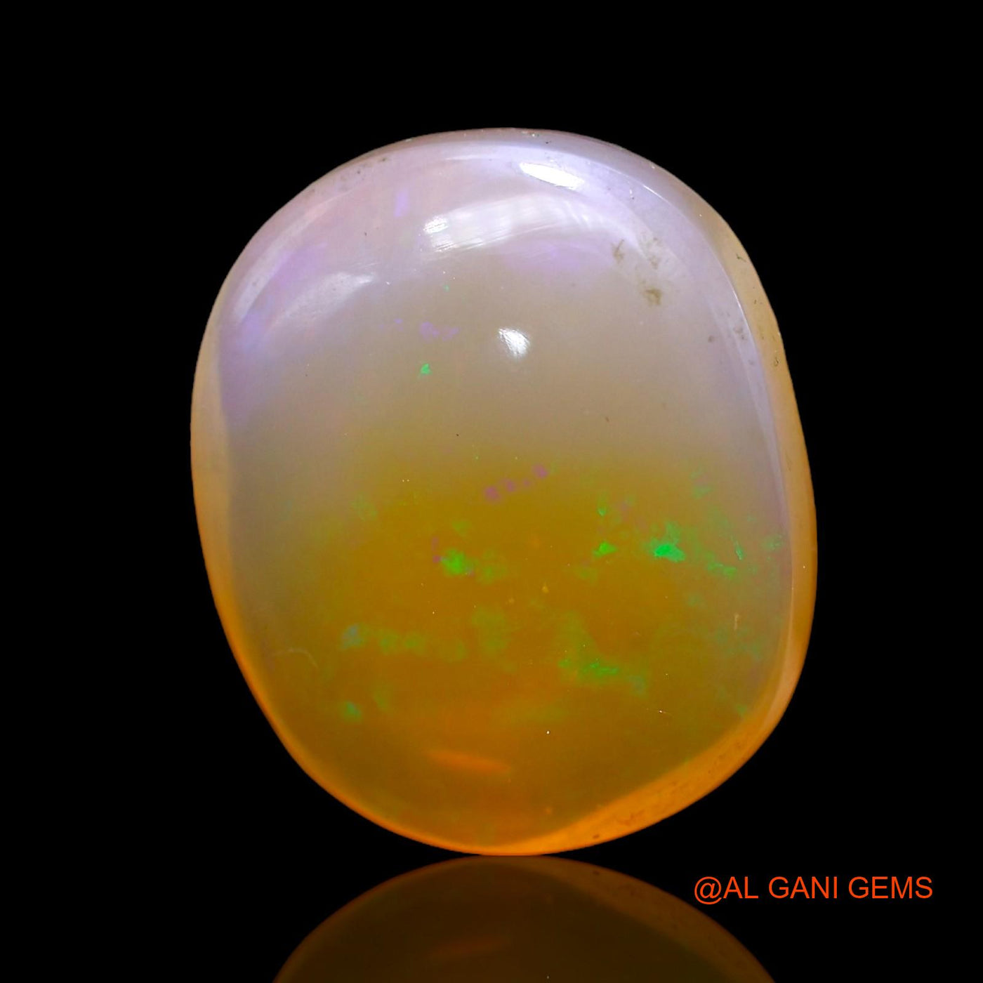 11.00 Cts Natural Australian Fire Opal Loose Gemstone Oval Cabochon 18x15x6 mm AC-267