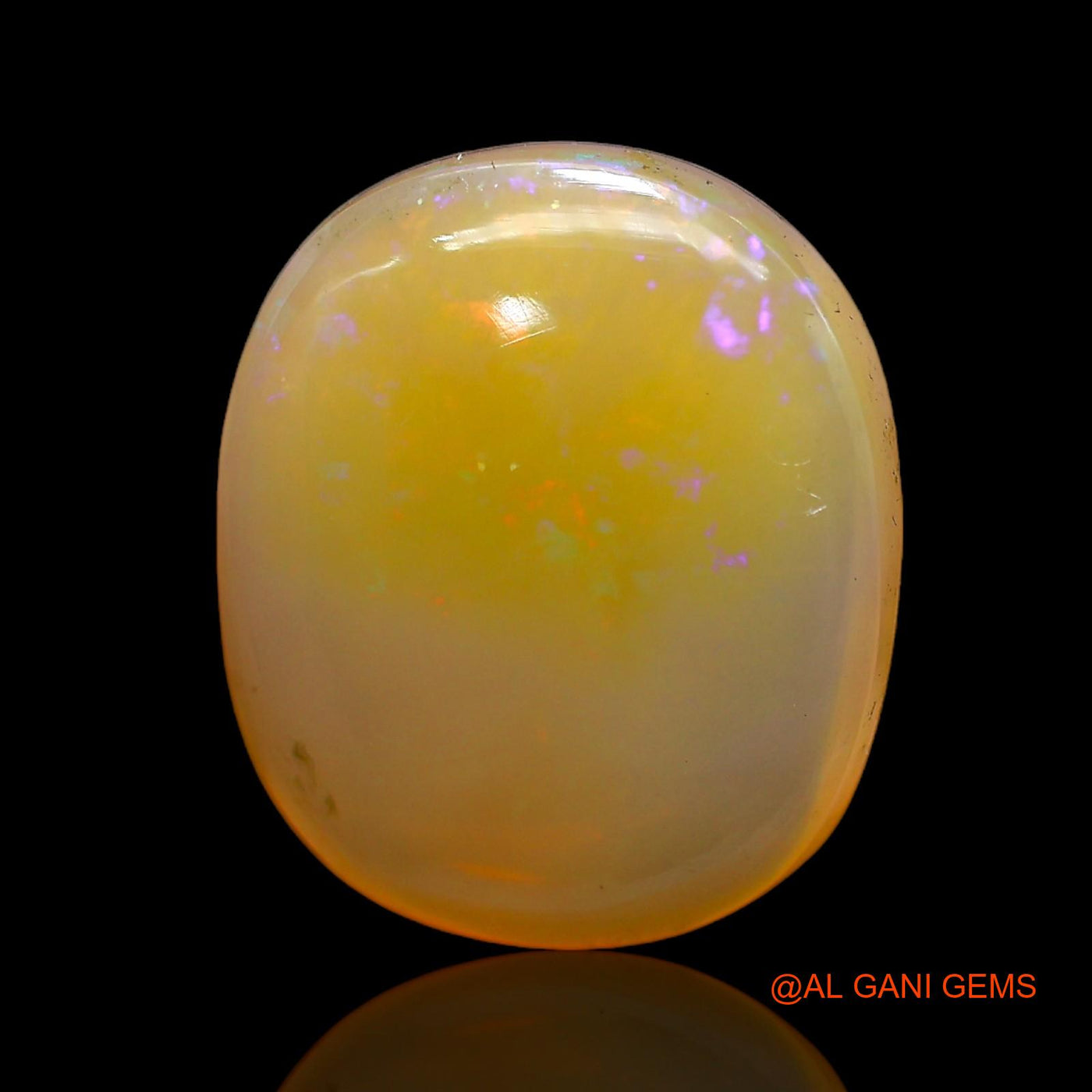 11.00 Cts Natural Australian Fire Opal Loose Gemstone Oval Cabochon 18x15x6 mm AC-267