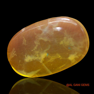 Natural Fire Opal Gemstone 8.00 Cts Loose Oval Cabochon From Australia 19x12x4 mm AC-268