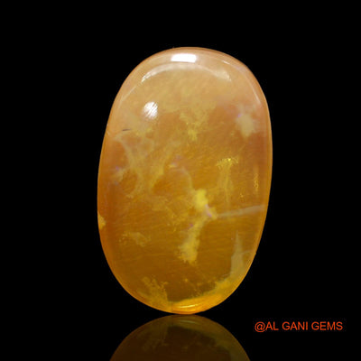 Natural Fire Opal Gemstone 8.00 Cts Loose Oval Cabochon From Australia 19x12x4 mm AC-268
