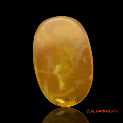 Natural Fire Opal Gemstone 8.00 Cts Loose Oval Cabochon From Australia 19x12x4 mm AC-268