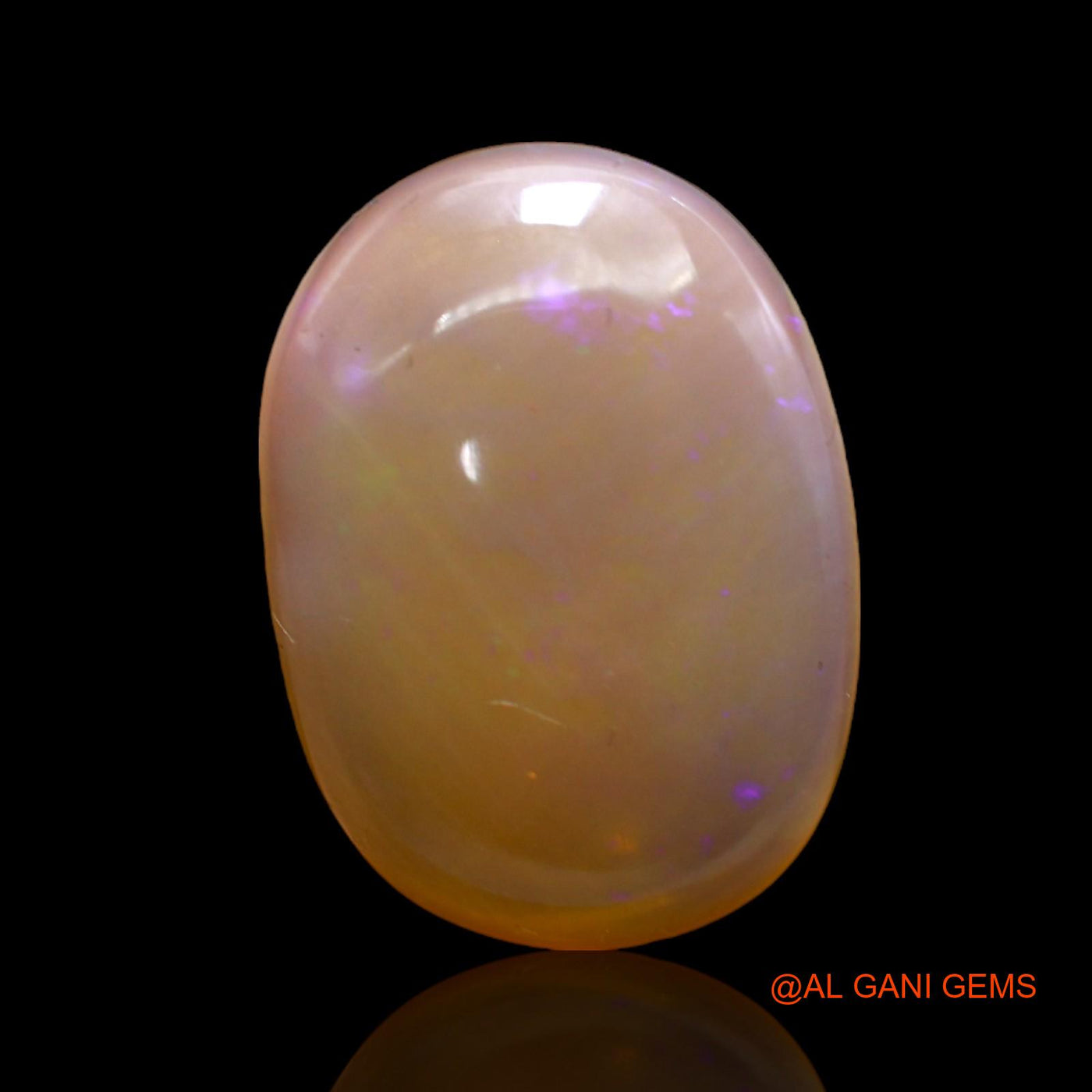 Natural Fire Opal Gemstone 8.00 Cts Loose Oval Cabochon From Australia 18x13x5 mm AC-269