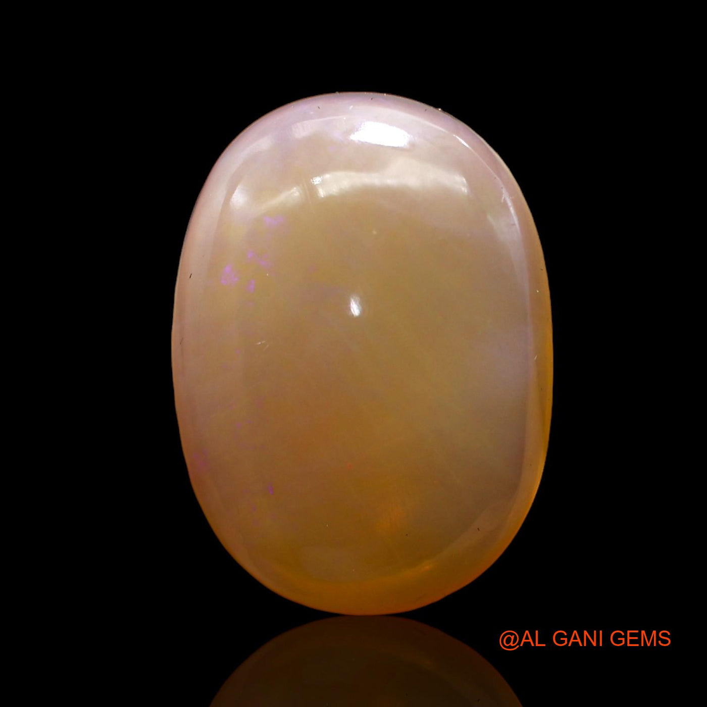 Natural Fire Opal Gemstone 8.00 Cts Loose Oval Cabochon From Australia 18x13x5 mm AC-269