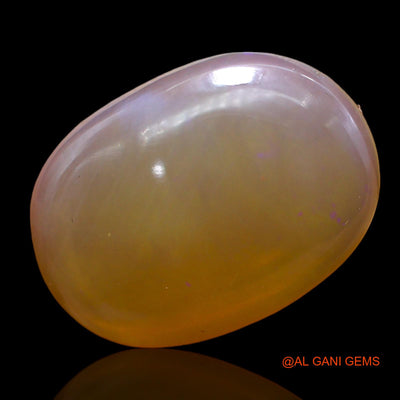 Natural Fire Opal Gemstone 8.00 Cts Loose Oval Cabochon From Australia 18x13x5 mm AC-269