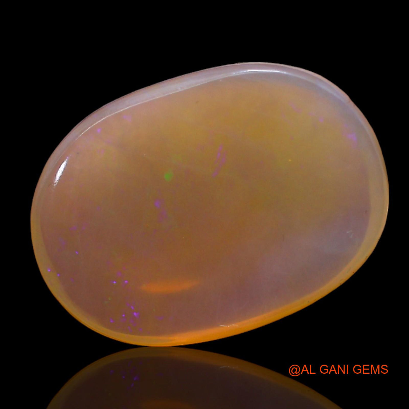 Natural Fire Opal Gemstone 8.00 Cts Loose Oval Cabochon From Australia 18x13x5 mm AC-269