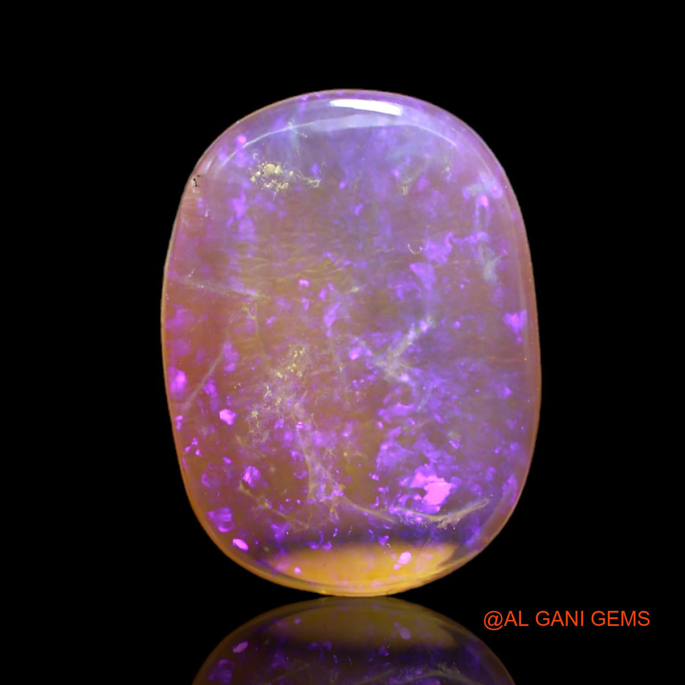 5.00 Cts Natural Australian Fire Opal Loose Gemstone Oval Cabochon 18x13x3 mm AC-26