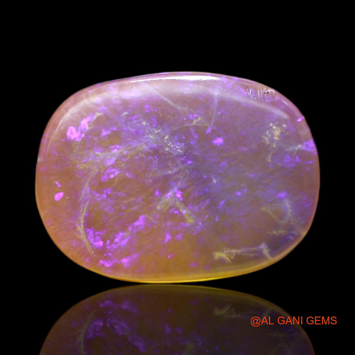 5.00 Cts Natural Australian Fire Opal Loose Gemstone Oval Cabochon 18x13x3 mm AC-26