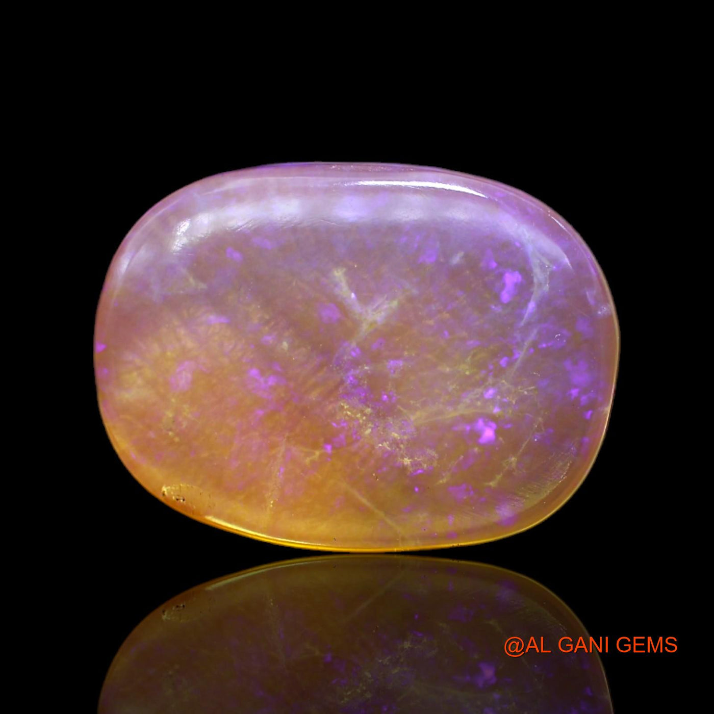 5.00 Cts Natural Australian Fire Opal Loose Gemstone Oval Cabochon 18x13x3 mm AC-26