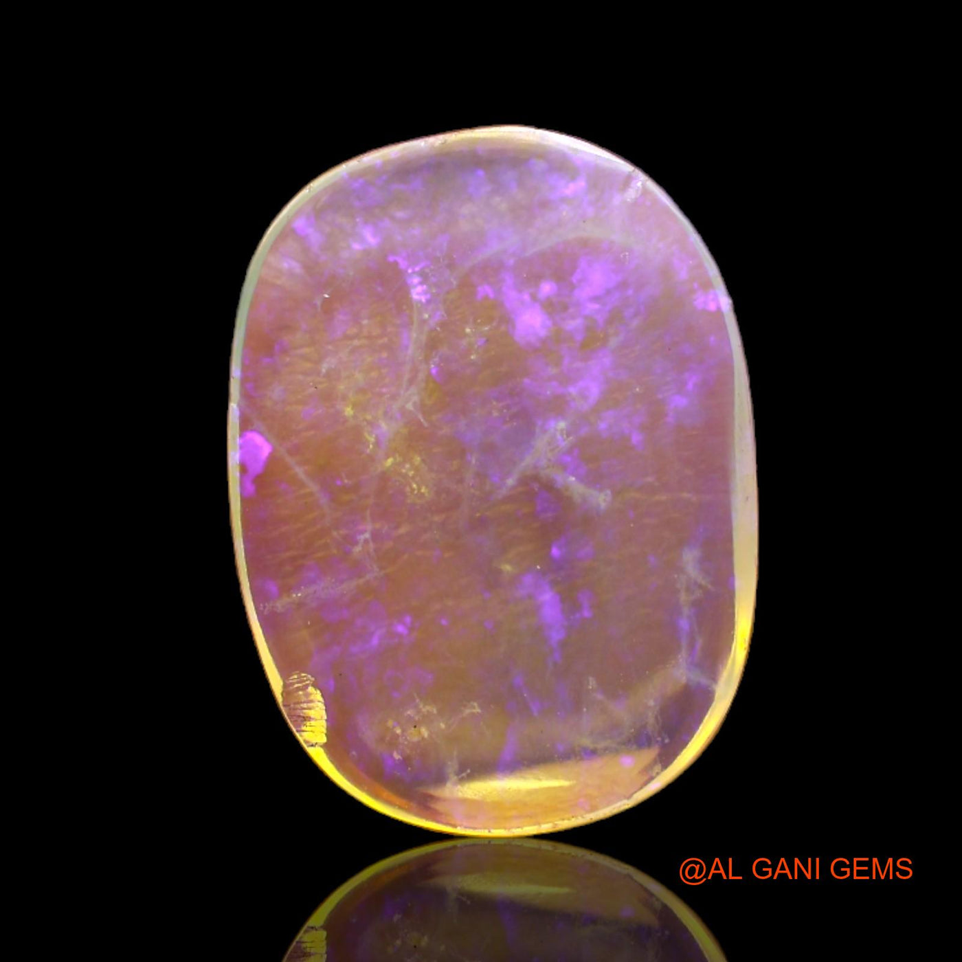 5.00 Cts Natural Australian Fire Opal Loose Gemstone Oval Cabochon 18x13x3 mm AC-26