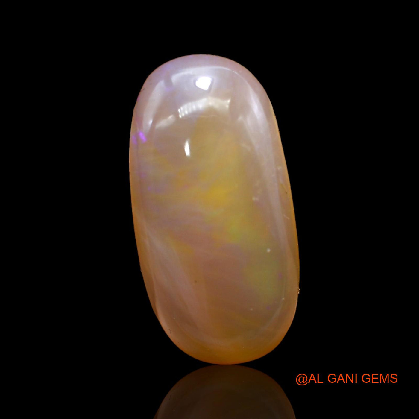 8.00 Cts Natural Australian Fire Opal Loose Gemstone Oval Cabochon 19x10x6 mm AC-271