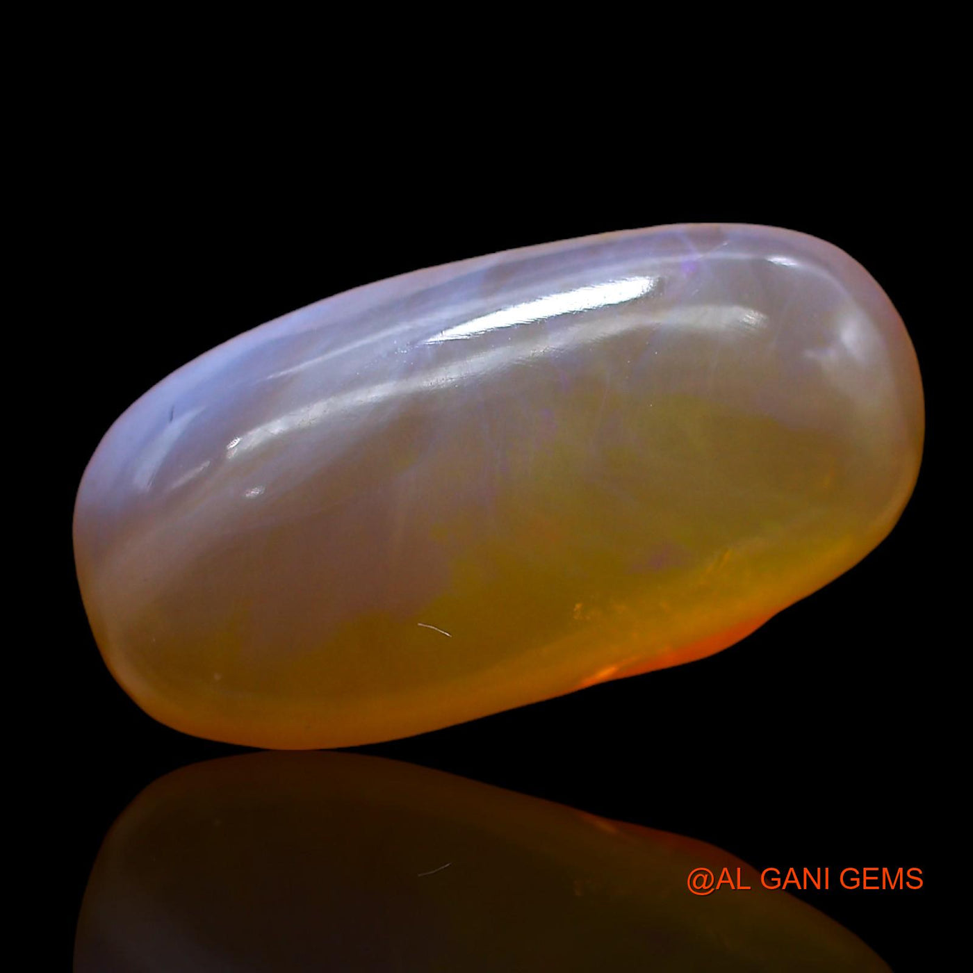 8.00 Cts Natural Australian Fire Opal Loose Gemstone Oval Cabochon 19x10x6 mm AC-271