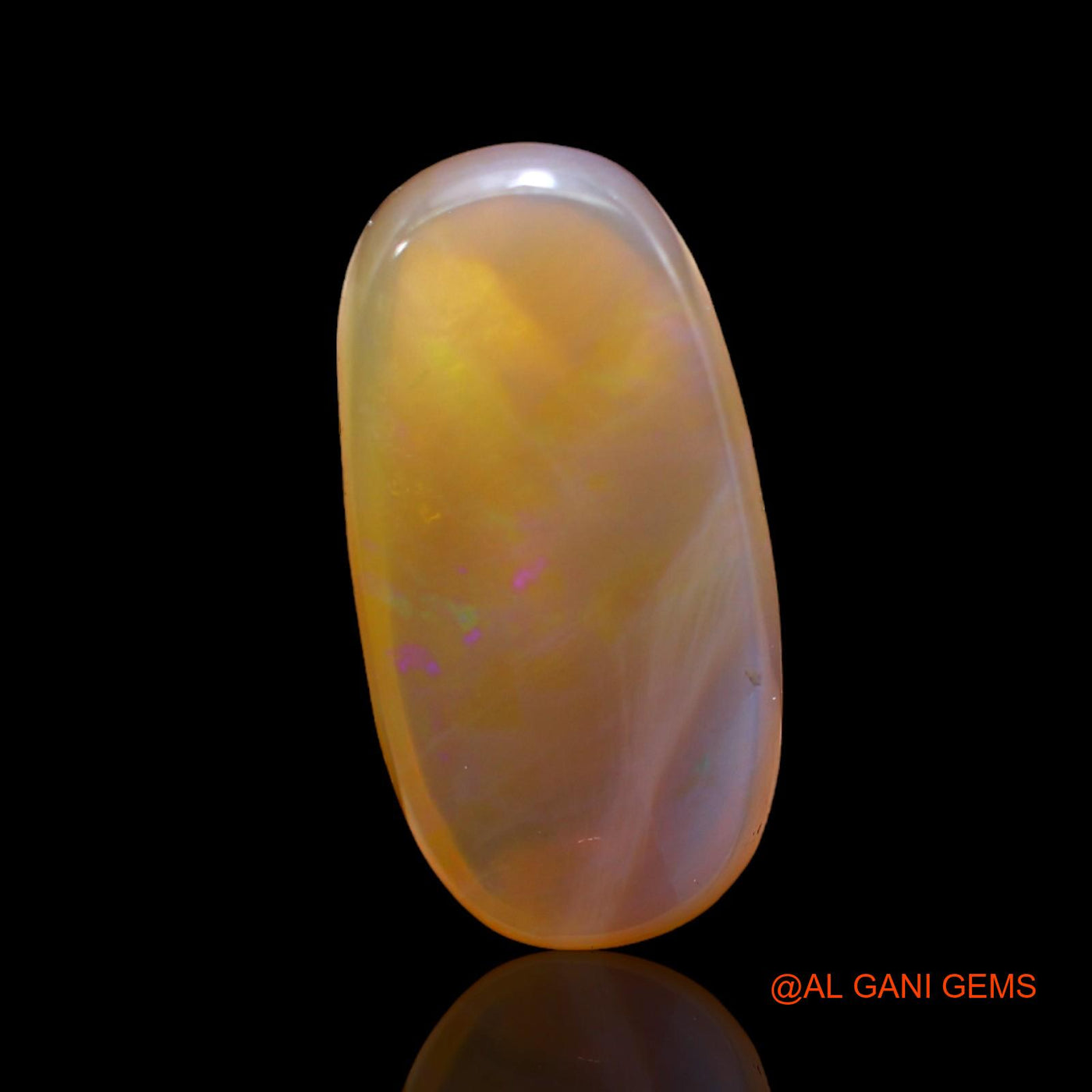 8.00 Cts Natural Australian Fire Opal Loose Gemstone Oval Cabochon 19x10x6 mm AC-271