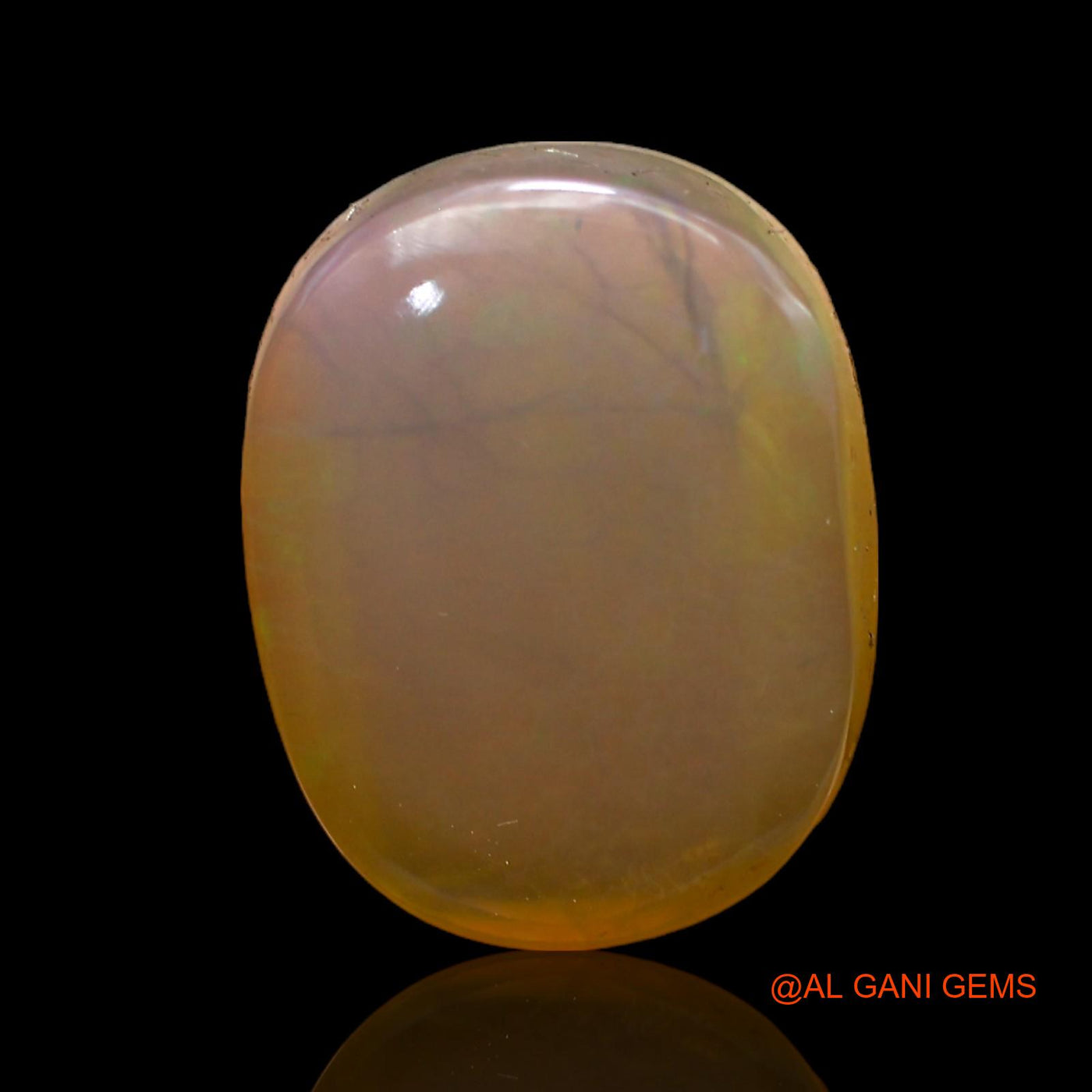 8.00 Cts Natural Australian Fire Opal Loose Gemstone Oval Cabochon 16x12x5 mm AC-272