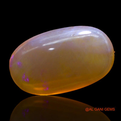 Natural Untreated Fire Opal Loose Gemstone Oval Cabochon From Australia 6.00 Cts 18x11x5 mm AC-274