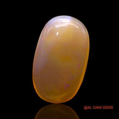 Natural Untreated Fire Opal Loose Gemstone Oval Cabochon From Australia 6.00 Cts 18x11x5 mm AC-274