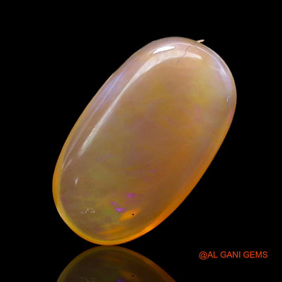 Natural Untreated Fire Opal Loose Gemstone Oval Cabochon From Australia 6.00 Cts 18x11x5 mm AC-274