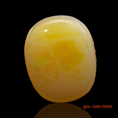 Natural Fire Opal Gemstone 7.00 Cts Loose Oval Cabochon From Australia 15x12x5 mm AC-275