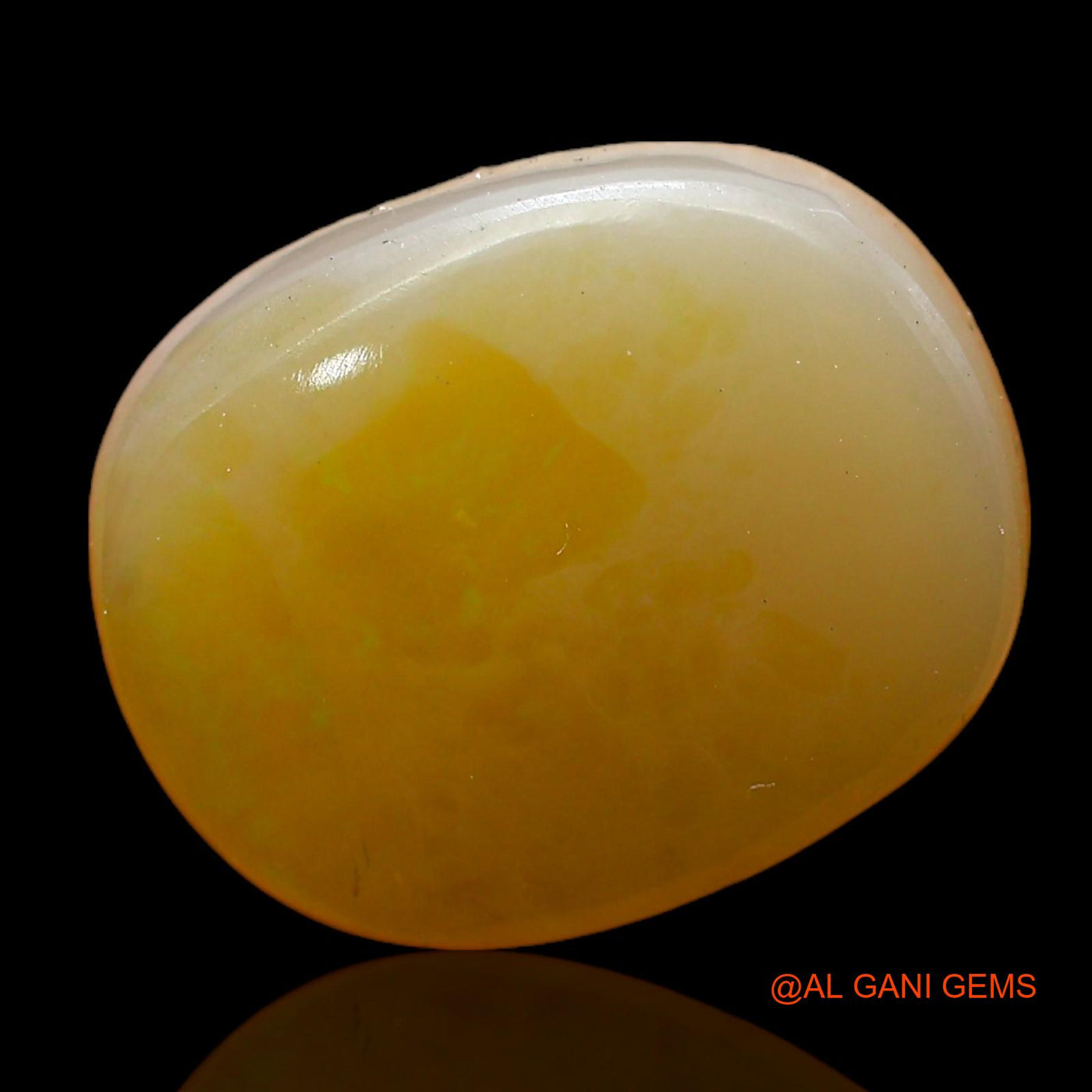Natural Fire Opal Gemstone 7.00 Cts Loose Oval Cabochon From Australia 15x12x5 mm AC-275