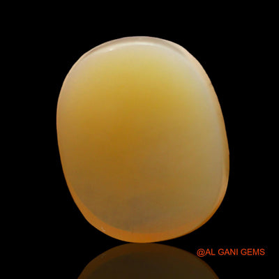 Natural Fire Opal Gemstone 7.00 Cts Loose Oval Cabochon From Australia 15x12x5 mm AC-275