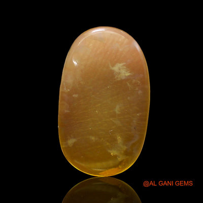 Natural Untreated Fire Opal Loose Gemstone Oval Cabochon From Australia 5.00 Cts 18x11x3 mm AC-276