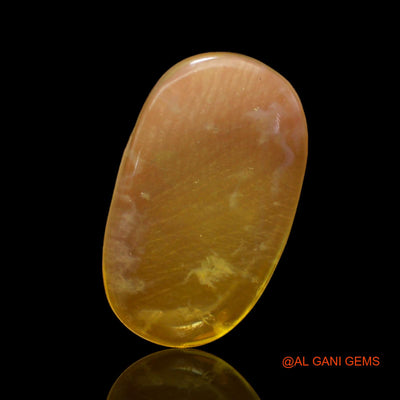 Natural Untreated Fire Opal Loose Gemstone Oval Cabochon From Australia 5.00 Cts 18x11x3 mm AC-276