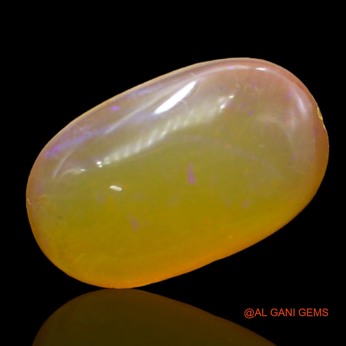 Natural Untreated Fire Opal Loose Gemstone Oval Cabochon From Australia 6.00 Cts 18x11x5 mm AC-277