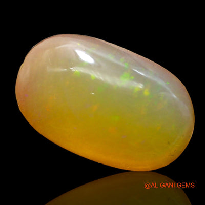 Natural Untreated Fire Opal Loose Gemstone Oval Cabochon From Australia 6.00 Cts 18x11x5 mm AC-277