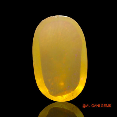 Natural Untreated Fire Opal Loose Gemstone Oval Cabochon From Australia 6.00 Cts 18x11x5 mm AC-277