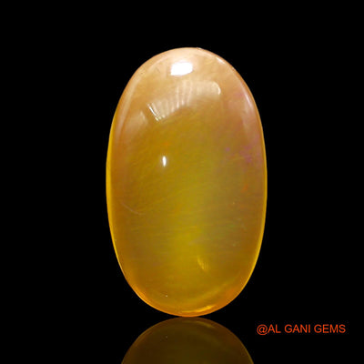 Natural Untreated Fire Opal Loose Gemstone Oval Cabochon From Australia 5.00 Cts 17x10x4 mm AC-278