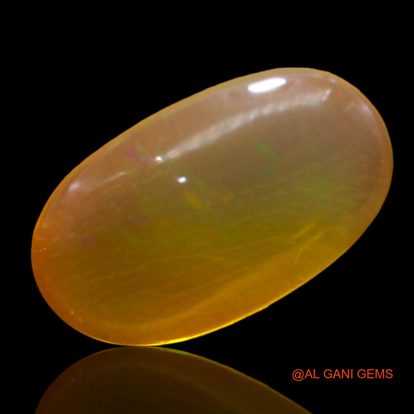 Natural Untreated Fire Opal Loose Gemstone Oval Cabochon From Australia 5.00 Cts 17x10x4 mm AC-278