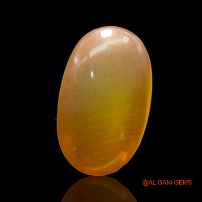 Natural Untreated Fire Opal Loose Gemstone Oval Cabochon From Australia 5.00 Cts 17x10x4 mm AC-278
