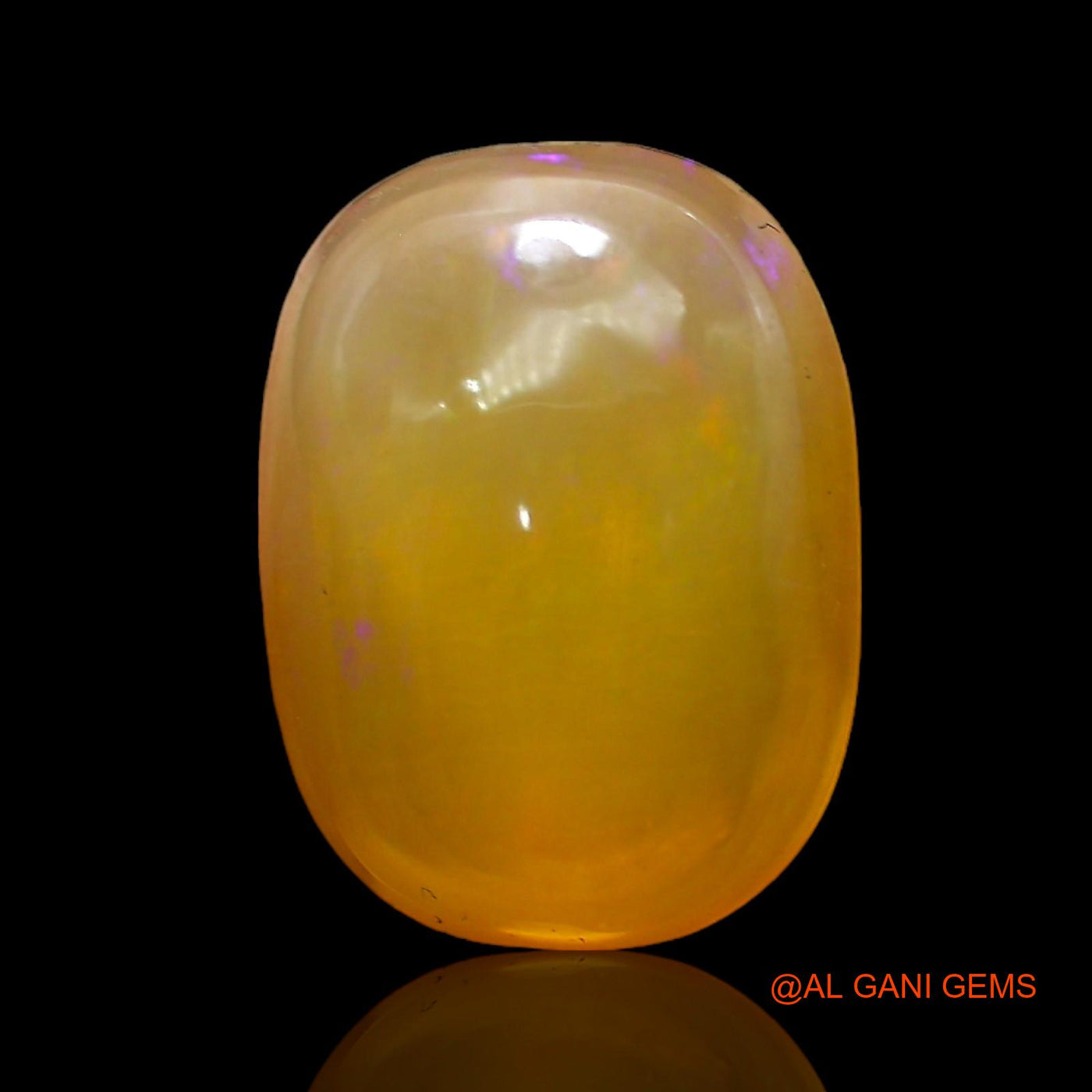 6.00 Cts Natural Australian Fire Opal Loose Gemstone Oval Cabochon 15x11x5 mm AC-279