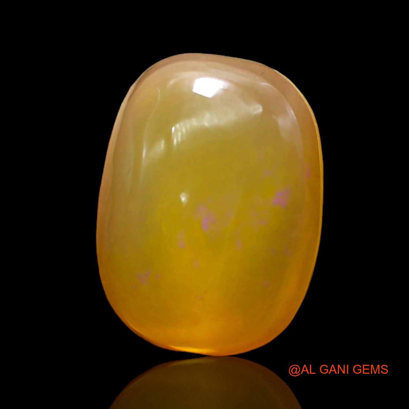 6.00 Cts Natural Australian Fire Opal Loose Gemstone Oval Cabochon 15x11x5 mm AC-279