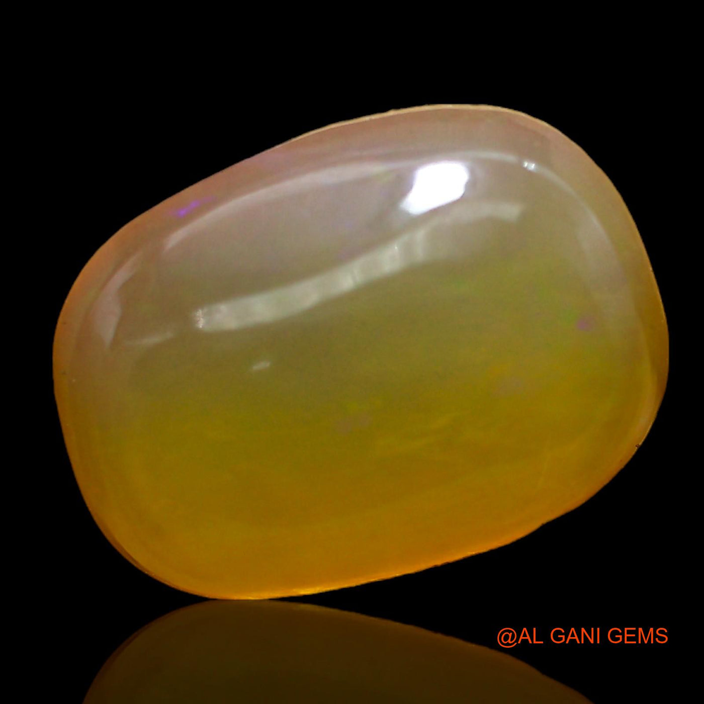 6.00 Cts Natural Australian Fire Opal Loose Gemstone Oval Cabochon 15x11x5 mm AC-279