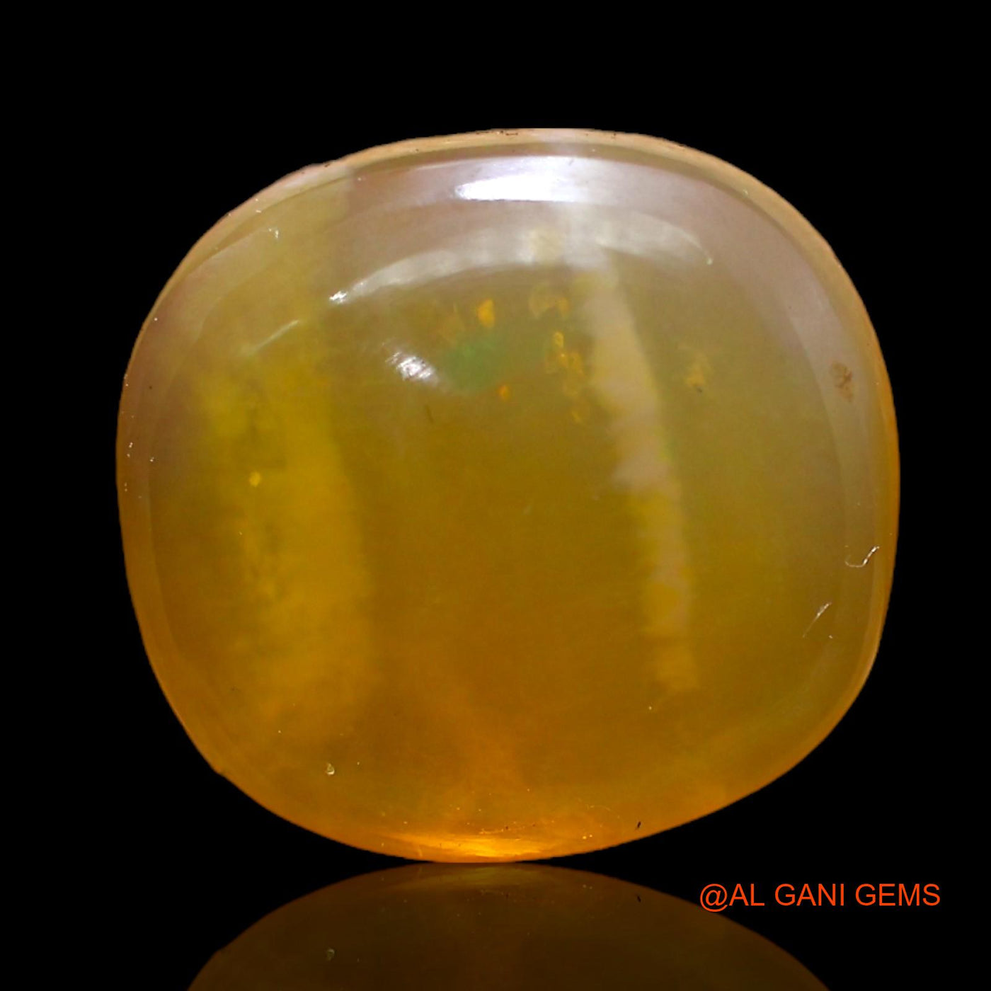 8.00 Cts Natural Australian Fire Opal Loose Gemstone Oval Cabochon 14x12x6 mm AC-280