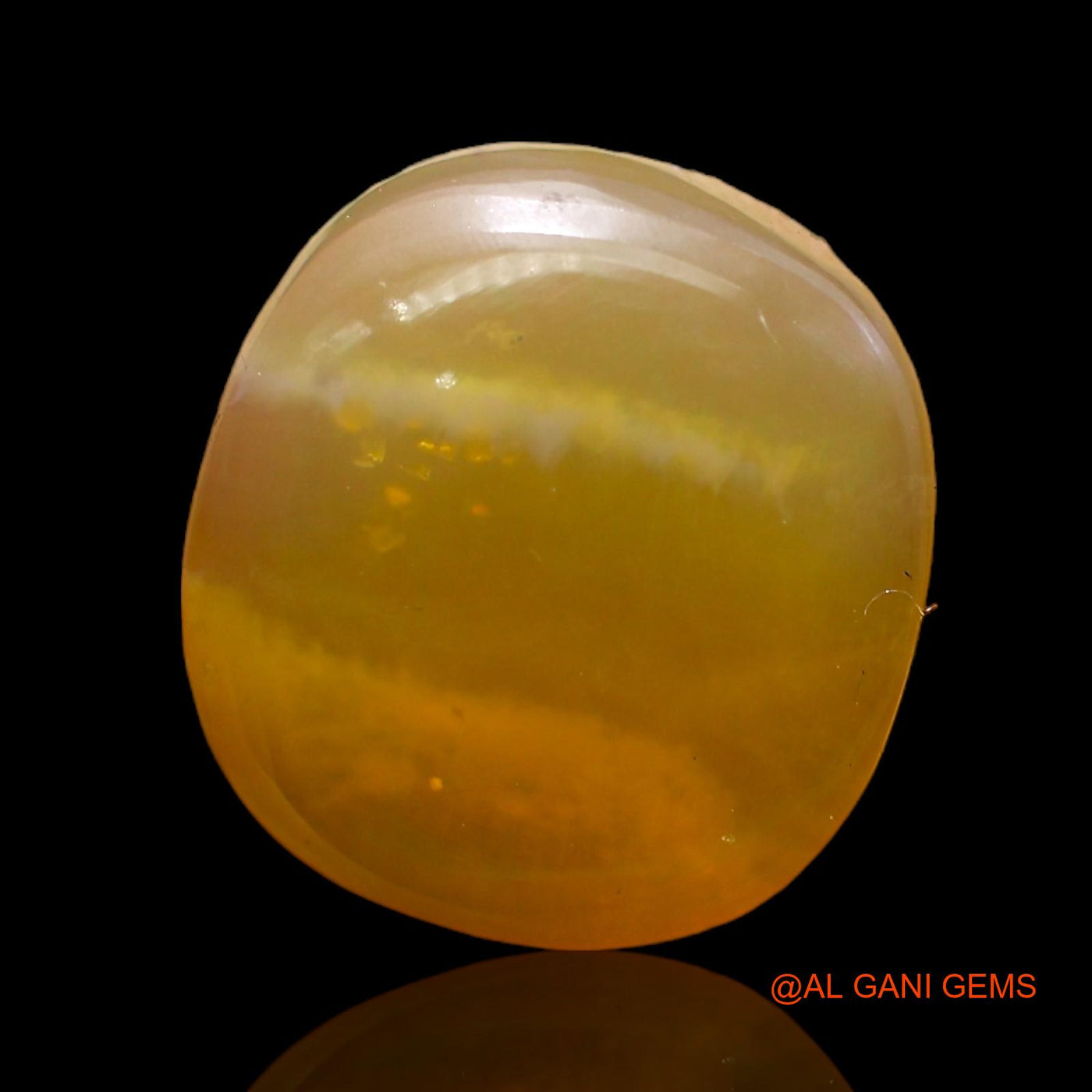 8.00 Cts Natural Australian Fire Opal Loose Gemstone Oval Cabochon 14x12x6 mm AC-280