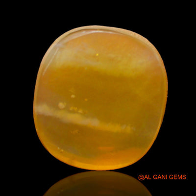 8.00 Cts Natural Australian Fire Opal Loose Gemstone Oval Cabochon 14x12x6 mm AC-280
