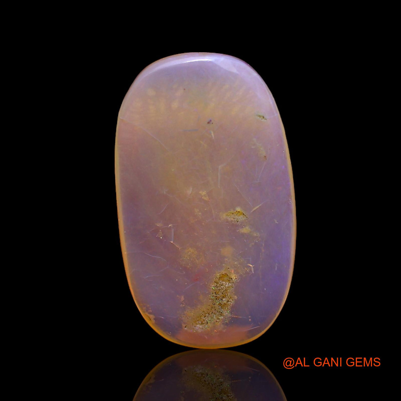 4.00 Cts Natural Australian Fire Opal Loose Gemstone Oval Cabochon 18x11x3 mm AC-281