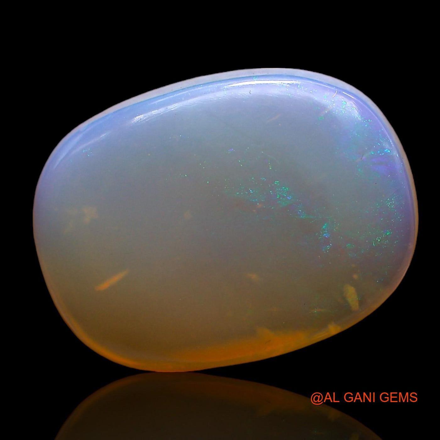 8.00 Cts Unheated Australian Fire Opal Loose Gemstone Oval Cabochon Natural 17x12x5 mm AC-282