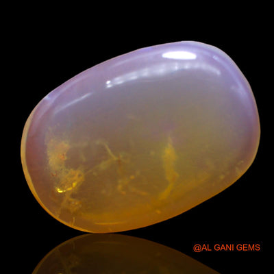 Natural Untreated Fire Opal Loose Gemstone Oval Cabochon From Australia 6.00 Cts 13x12x4 mm AC-283