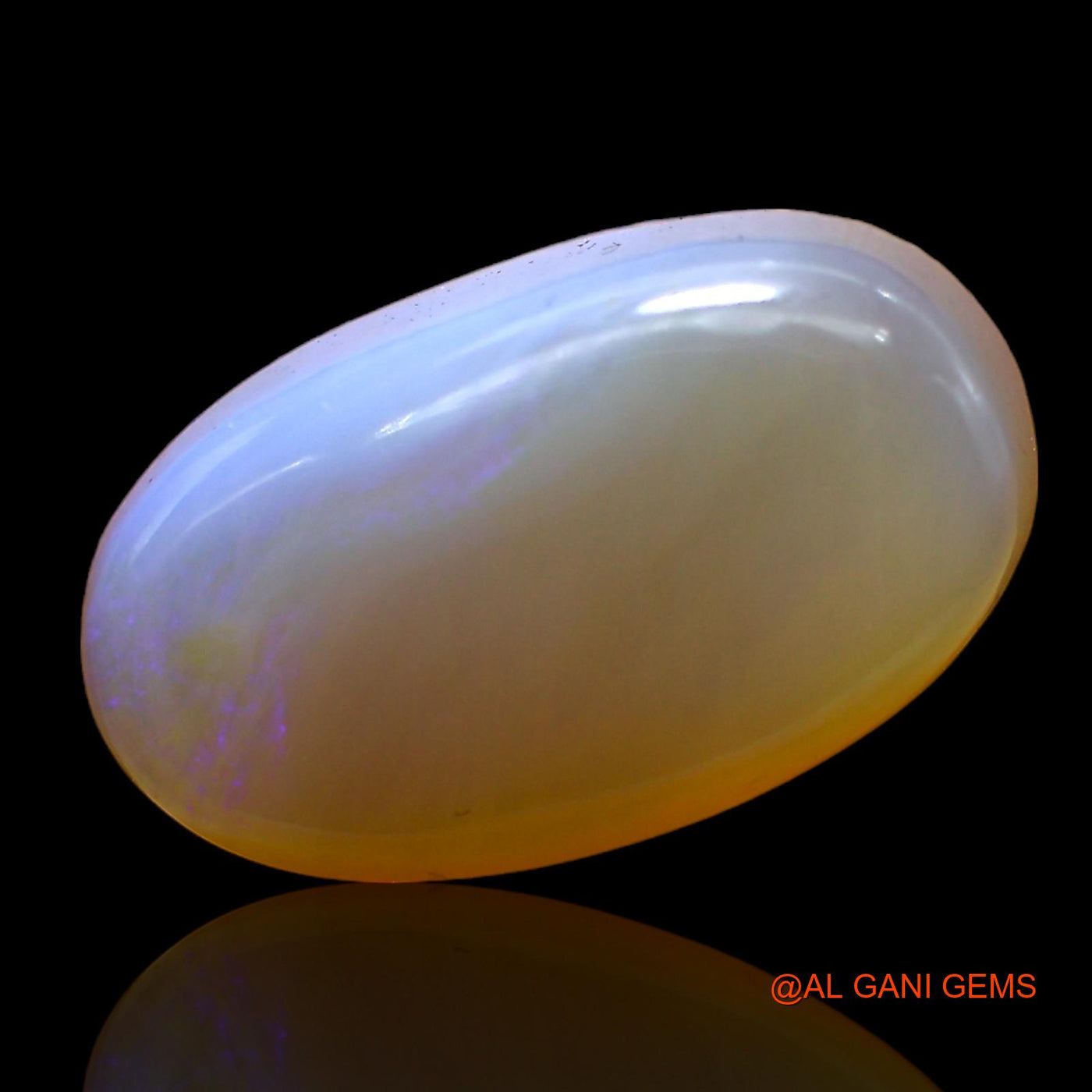 8.00 Cts Natural Australian Fire Opal Oval Cabochon Loose Gemstone For Jewelry 18x10x5 mm AC-284