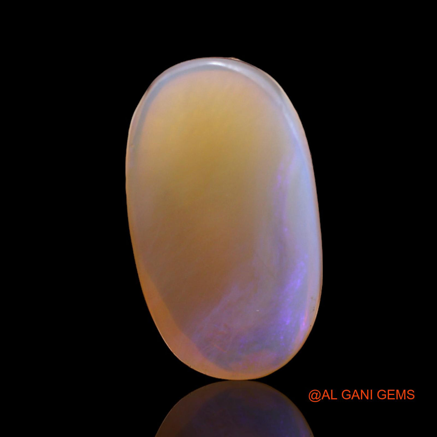 8.00 Cts Natural Australian Fire Opal Oval Cabochon Loose Gemstone For Jewelry 18x10x5 mm AC-284