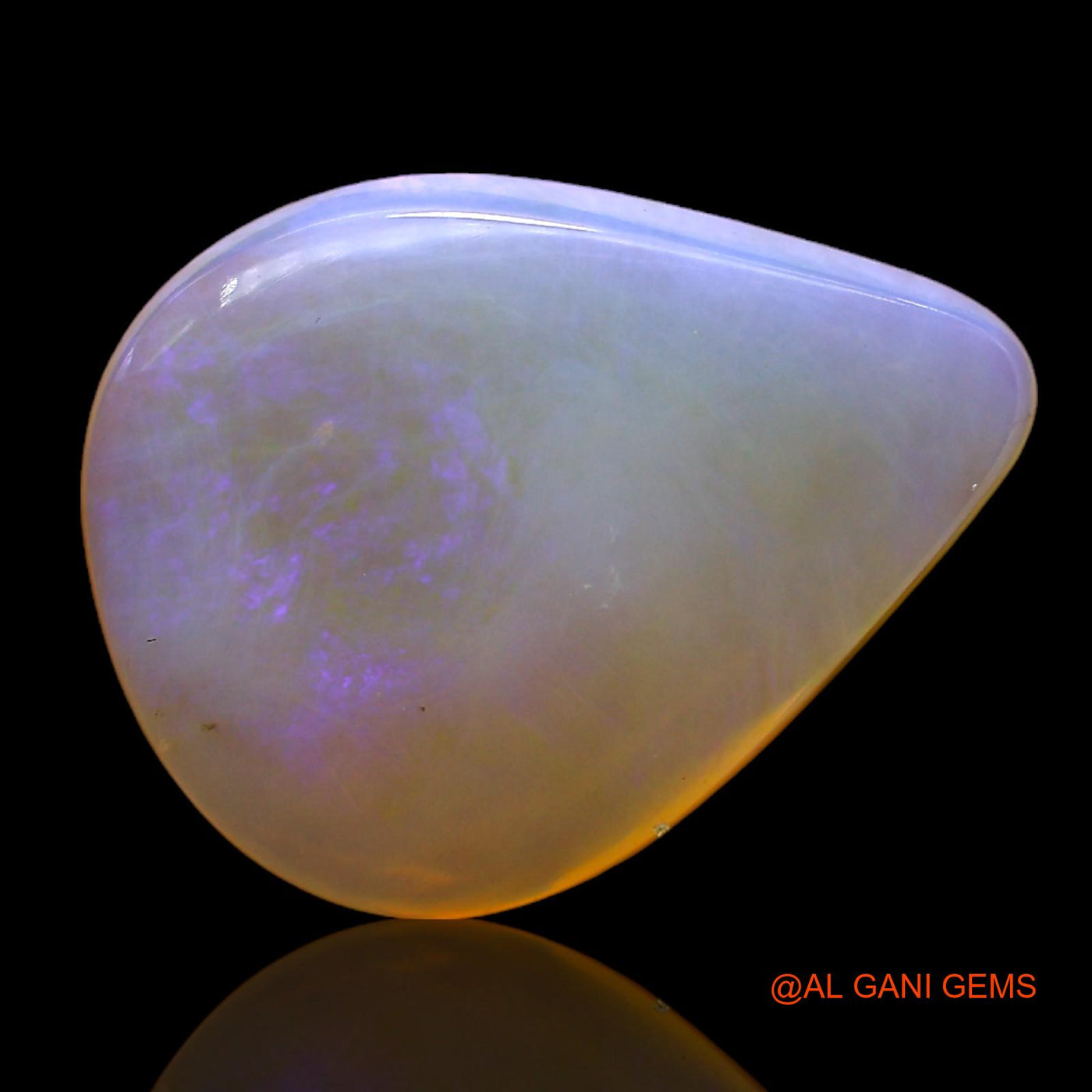 5.00 Cts Natural Australian Fire Opal Loose Gemstone Pear Cabochon 17x13x4 mm AC-285