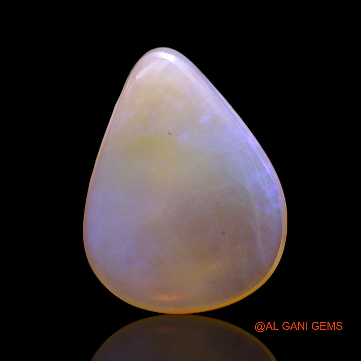 5.00 Cts Natural Australian Fire Opal Loose Gemstone Pear Cabochon 17x13x4 mm AC-285