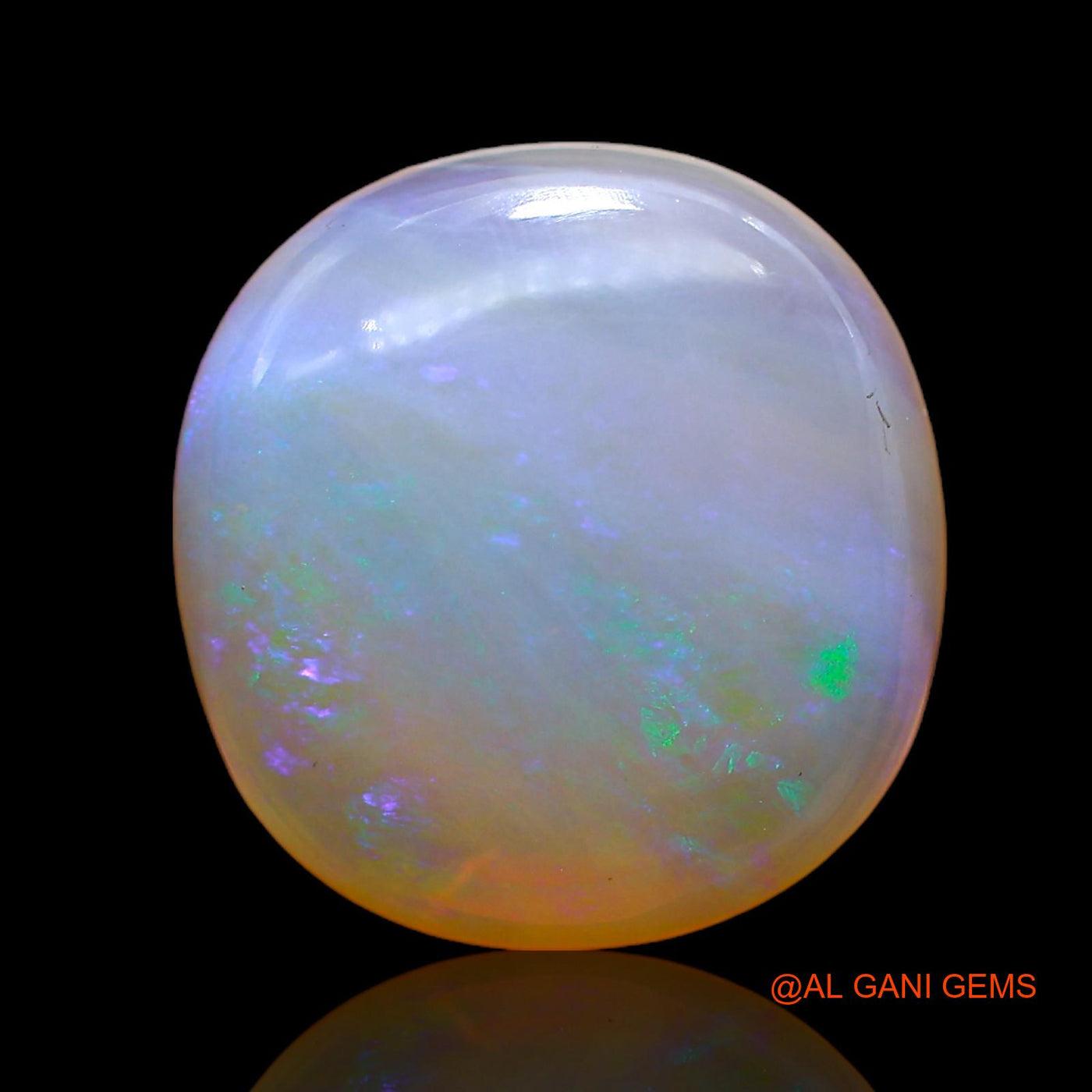 9.00 Cts Natural Australian Fire Opal Oval Cabochon Loose Gemstone For Jewelry 15x14x6 mm AC-286