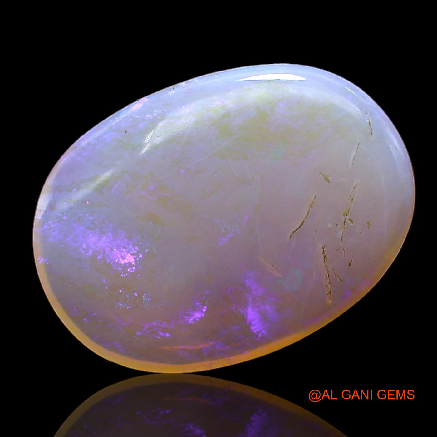 5.00 Cts Natural Australian Fire Opal Loose Gemstone Oval Cabochon 17x12x4 mm AC-287