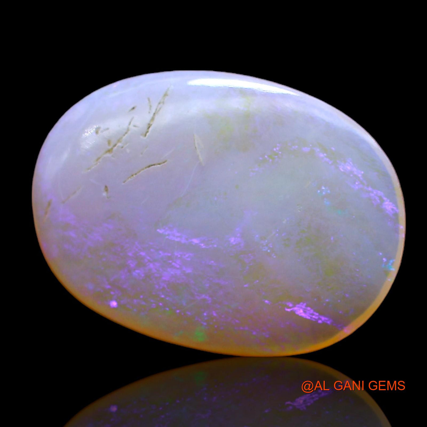 5.00 Cts Natural Australian Fire Opal Loose Gemstone Oval Cabochon 17x12x4 mm AC-287