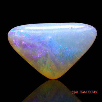 Natural Untreated Fire Opal Loose Gemstone Trillion Cabochon From Australia 4.00 Cts 17x11x4 mm AC-289