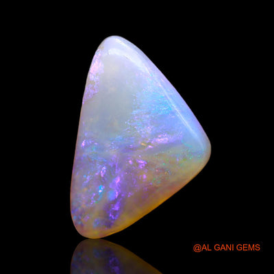 Natural Untreated Fire Opal Loose Gemstone Trillion Cabochon From Australia 4.00 Cts 17x11x4 mm AC-289